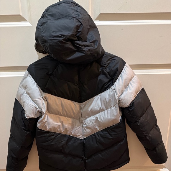 Nike youth puffer jacket hooded insulated chevron medium - Picture 3 of 6